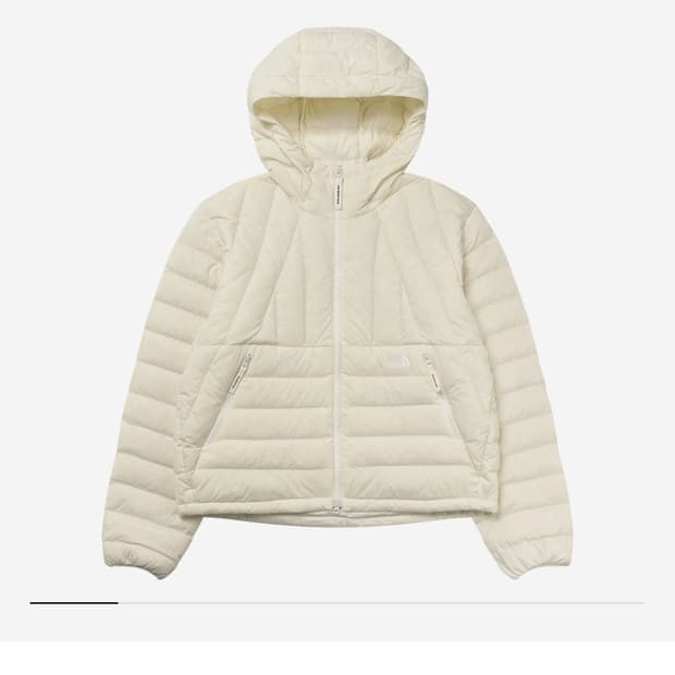 노스페이스 코어라인 다운 자켓 크림 M 새상품