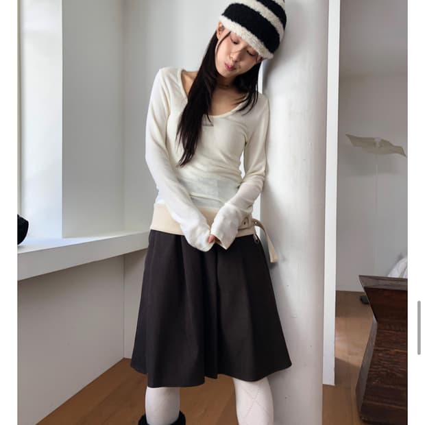 릿킴 BELLE MIDI SKIRT