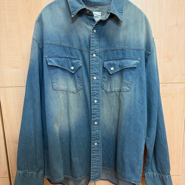 웨스턴 데님 셔츠(빈티지 인디고)