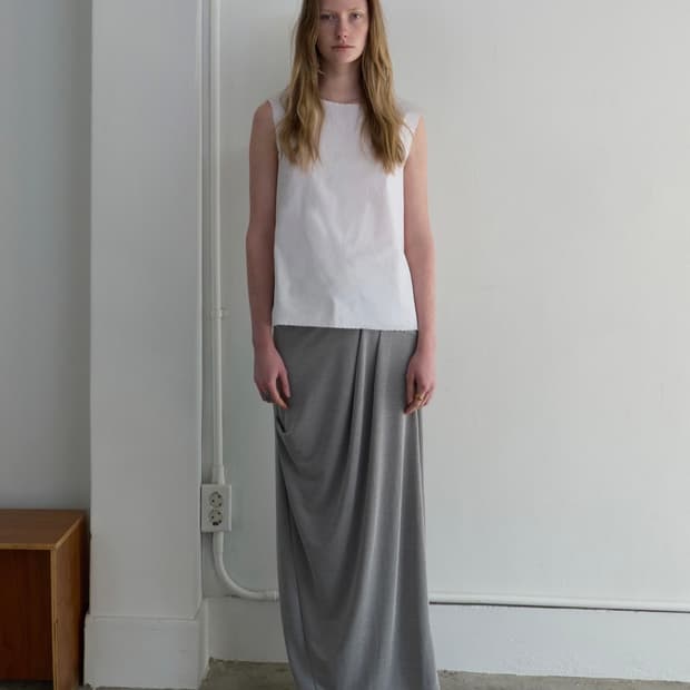 파이카 pica draped maxi skirt 스커트 치마