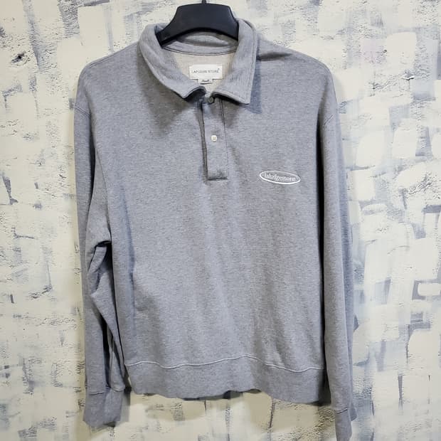 라퍼지스토어 그레이 카라넥 맨투맨 