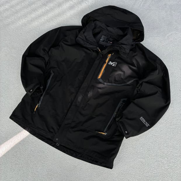 밀레 고어텍스 블랙 바람막이 자켓 L