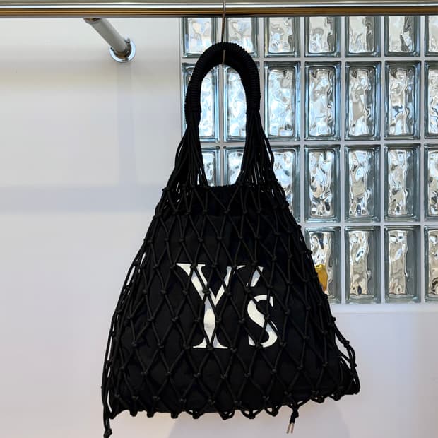 요지야마모토 Y’s cord logo knit bag