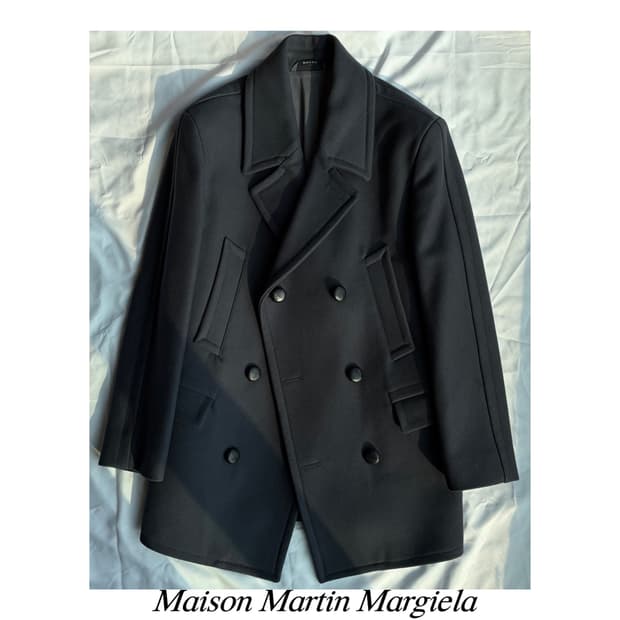 마르지엘라 컬렉션 헤비 울 피코트 자켓 아카이브 아티저널 밀리터리