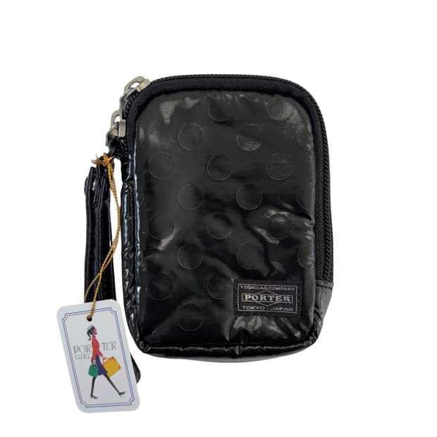 포터 스트랩 도트 지갑 파우치