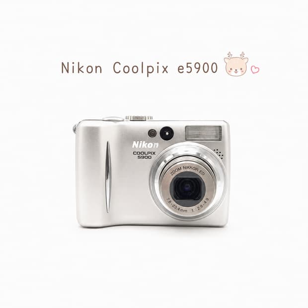 니콘 쿨픽스 5900 실버 ✨ 깨끗한 결과물, 데일리 감성 디카 💕