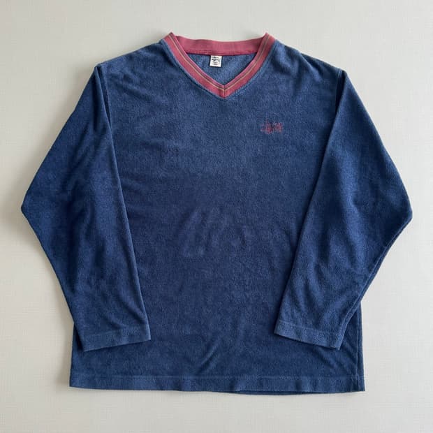 90s 스투시 V-Neck 롱슬리브
