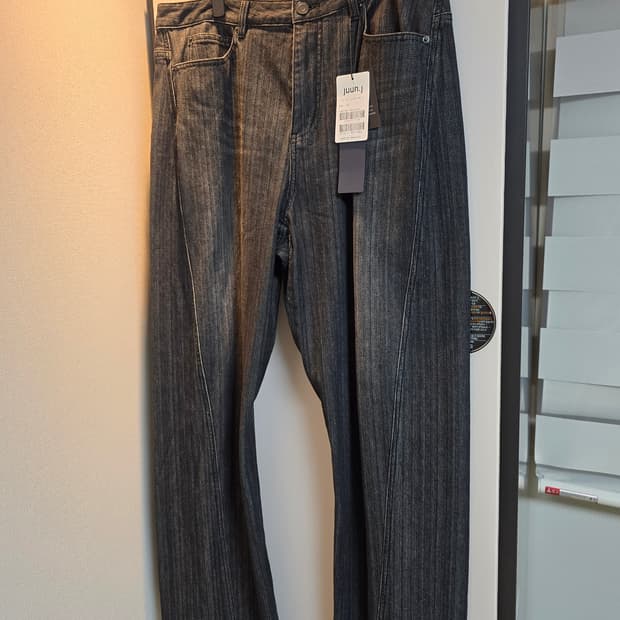 준지/25fw슬럽데님오블리크팬츠/50