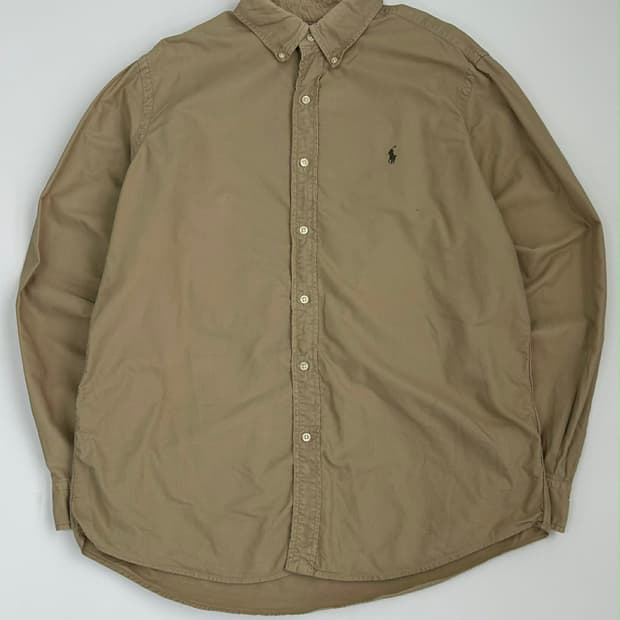 [L] 폴로 랄프로렌 신형 큐알 클래식핏 베이지 셔츠