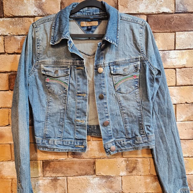 타미힐피거 데님 청자켓 여성