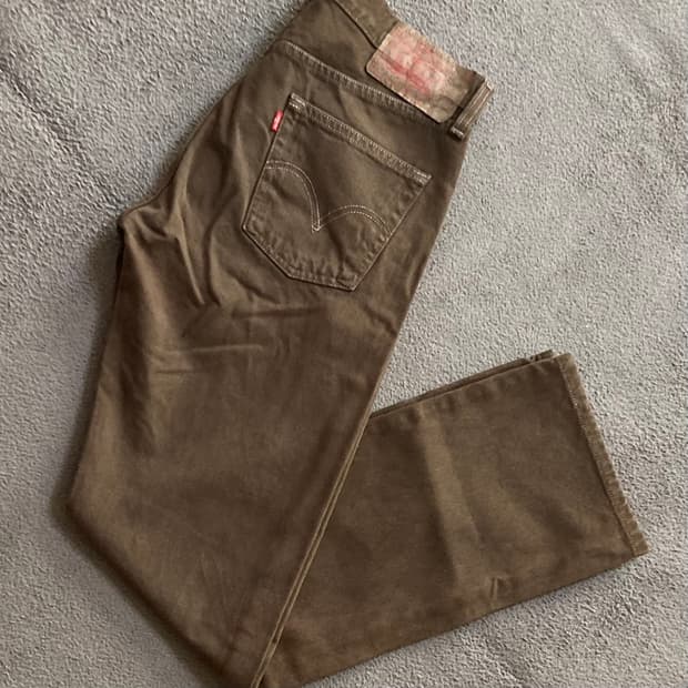 리바이스 501 브라운진 데님팬츠 W32 L32