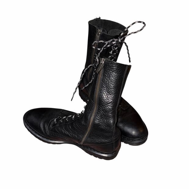 [42]dr. martens military zip up boots