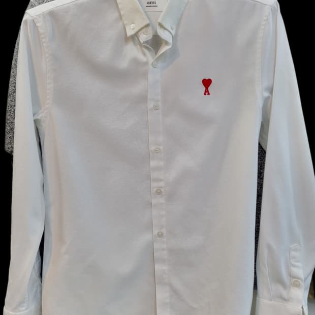 아미 스몰 하트 화이트 셔츠 M