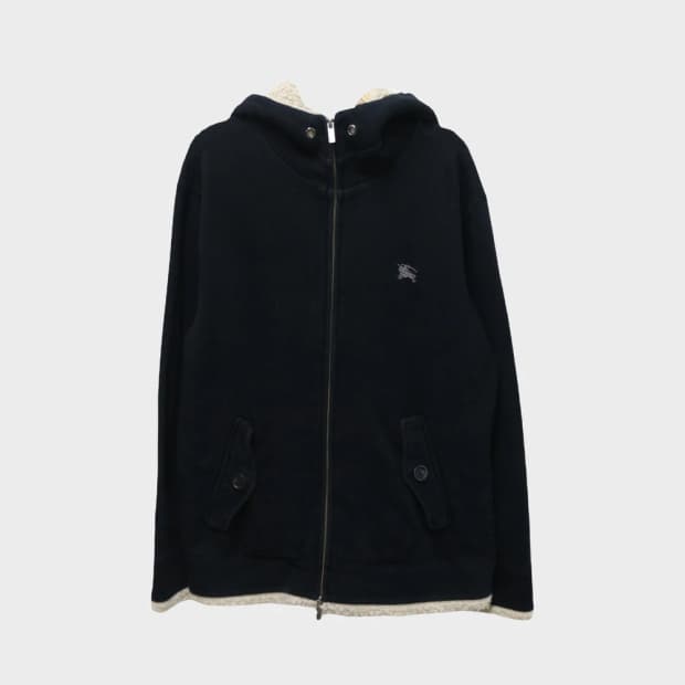 버버리 블랙라벨 뽀글이 후드 집업 60117