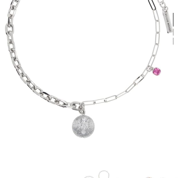 Mondo mondo  몬도몬도 실버 핀볼 네크리스