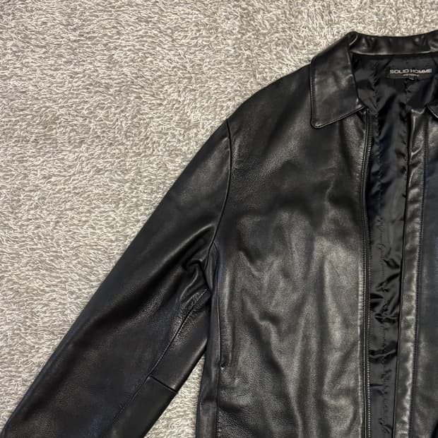 솔리드옴므 우영미 레더 자켓