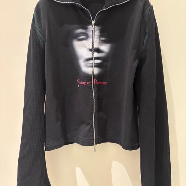 our legacy 블랙 리컷 할로우 트랙 자켓