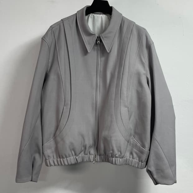 쿠어 모카그레이 울 투웨이 블루종 자켓 (on.603) 