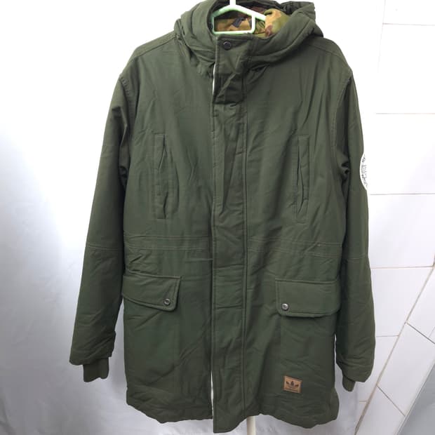 66/112 아디다스 야상 오리털 패딩 