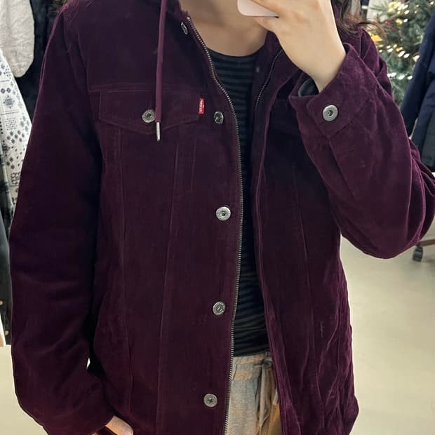 리바이스 코듀로이 후드 자켓