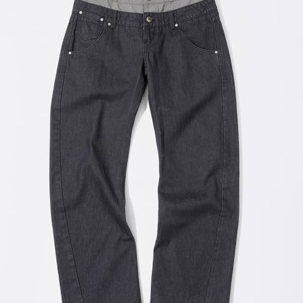 스컬프터 레이어드 데님 팬츠 