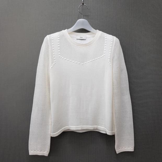 오즈세컨 2022 텍스처 니트 탑  m사이즈