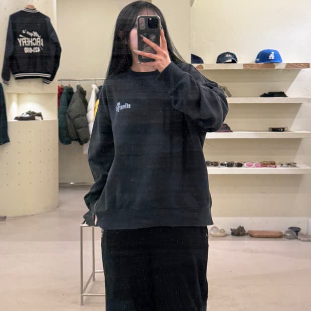 리바이스 실버탭 백프린팅 맨투맨 U967