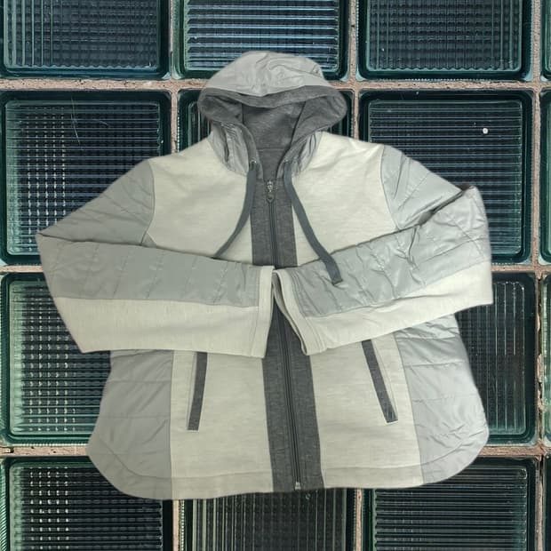 japan 빈티지 퀼팅 후드집업