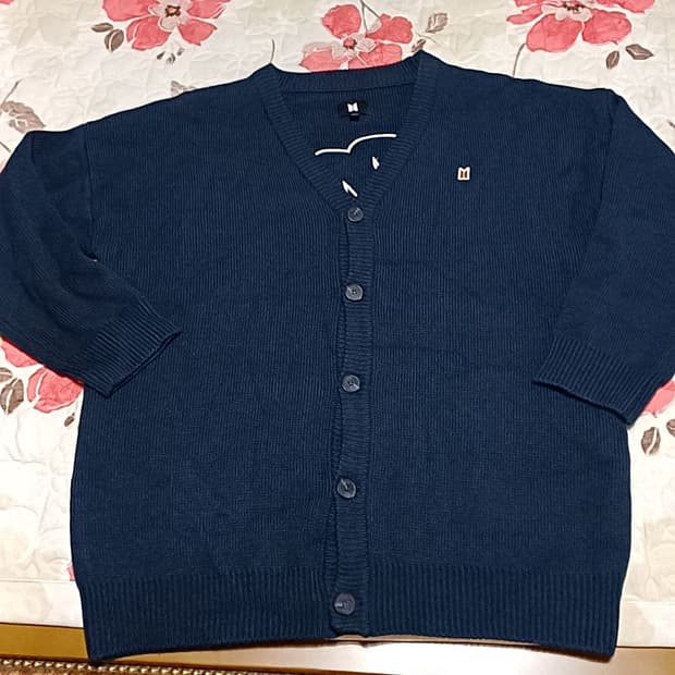 BTS 오버핏 DNA 롱가디건 Free 가슴68 기장80