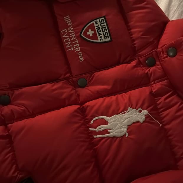 폴로 빅포니 스위스 패딩 S