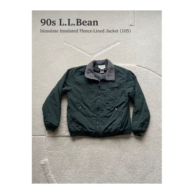 90s 엘엘빈 인슐레이티드 플리스 라이닝 자켓 (105)