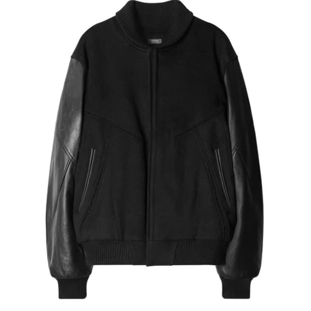 엑슬림 ep6 바시티 자켓 블랙 