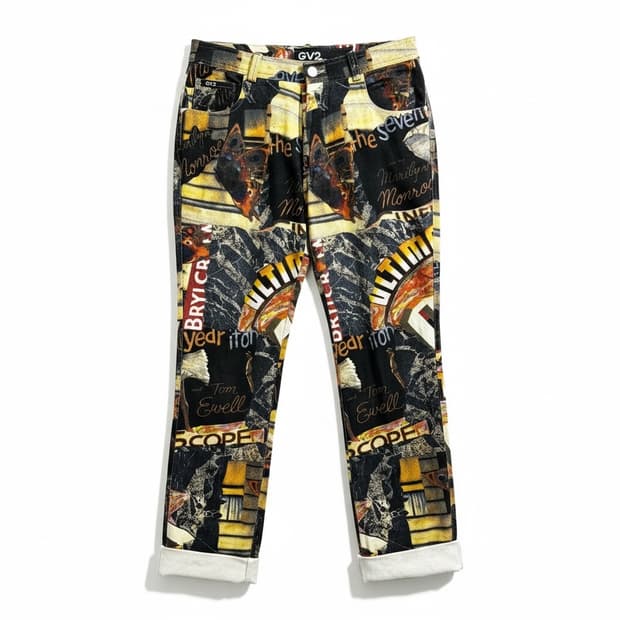 GV2 프린팅 데님 팬츠 S