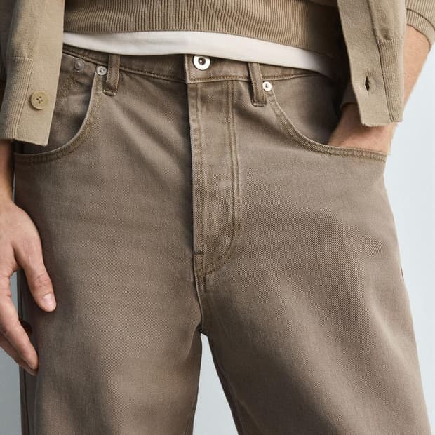 자라 리미티드 에디션 릴랙스드 핏 데님팬츠 