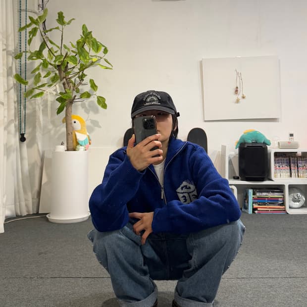 Y.E.S Dice Full Zip-up Knit Cardigan