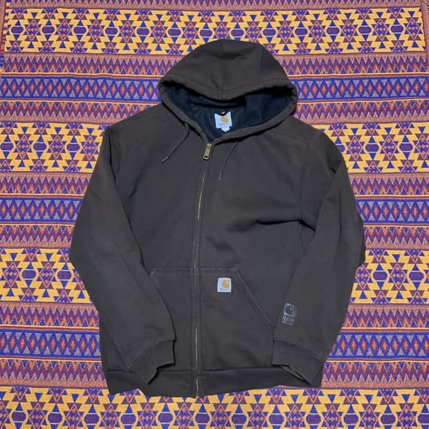 [100] 칼하트 레인디펜더 브라운 후드집업