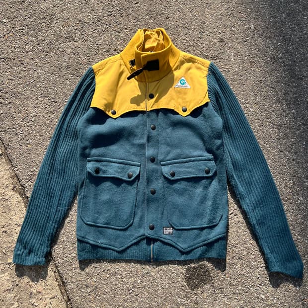 G-Star Raw 레이어드 니트 자켓