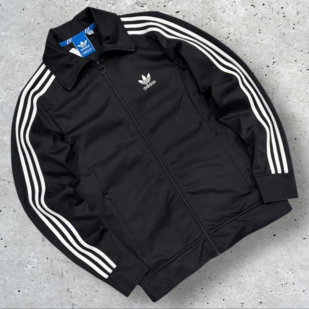 [100] 16s 아디다스 유로파 삼선 트랙 져지 블랙 C464