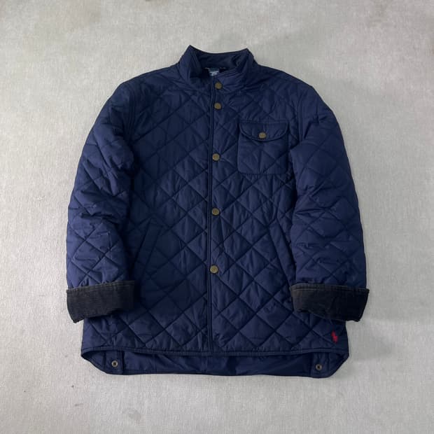 100 폴로랄프로렌 포니로고 퀄팅 자켓