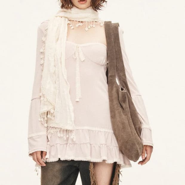 쓰리타임즈 크레페튜브탑+볼레로 m 판매해요