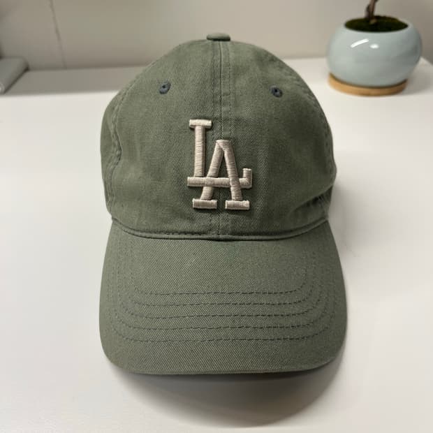 MLB 엠엘비 언스트럭쳐 볼캡 / LA 카키 그린