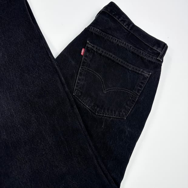 리바이스 501 USA 오리지널 흑청 데님 팬츠 (36인치)