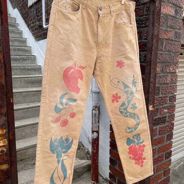 Rare!)60s LEVIS Crazy Legs Canvas Pants