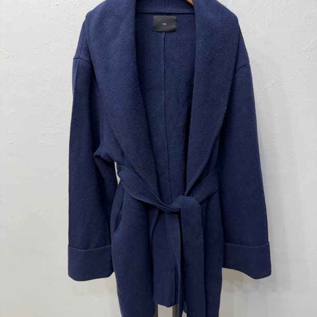 새제품) ORR 오르 네이비 캐시미어 로브 코트 S