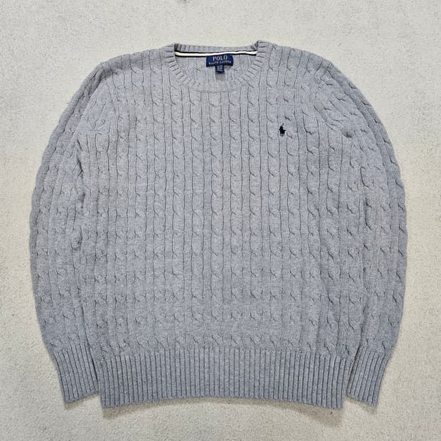 폴로 랄프 로렌 신형 케이블 니트  XL18-20
