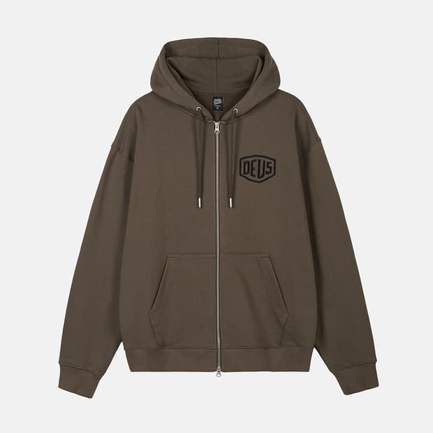 데우스 엑스 마키나 컬리지 어드레스 후디 집업 올리브 L