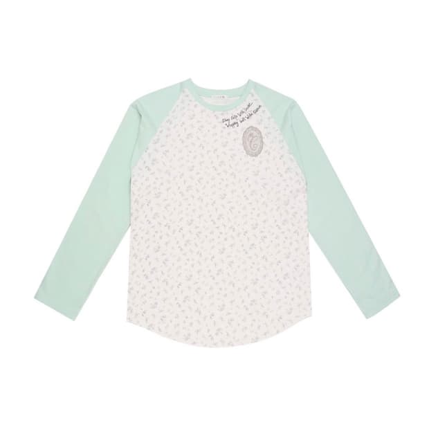 콜로신스 SLEEP WELL T-SHIRT MINT & BLUE FLOW