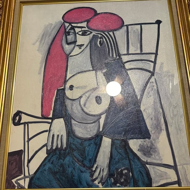 파블로 피카소 동양풍옷을입은여인 유화 작품 그림