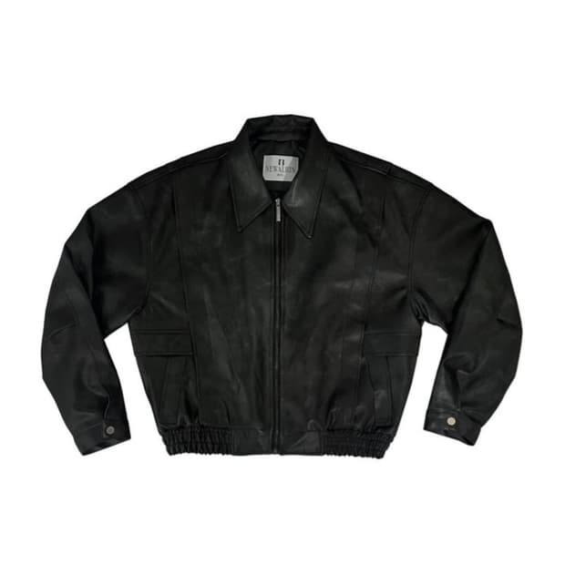 뉴얼린 레더자켓 블랙