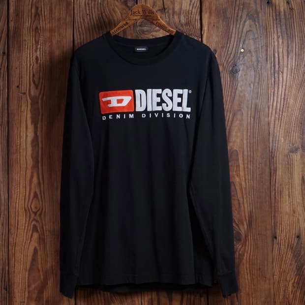 디젤 로고 슬리브 티셔츠